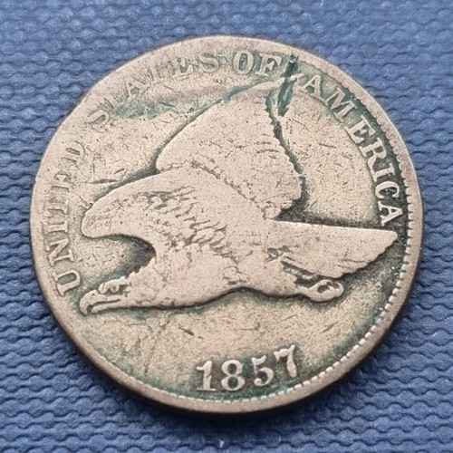 1857 Flying Eagle Cent 1c Circulated #51390 | eBay