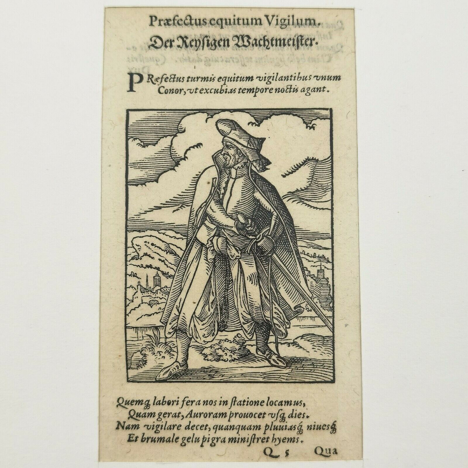 JOST AMMAN (1539 -1591) - PRAEFECTUS EQUITUM VIGILUM