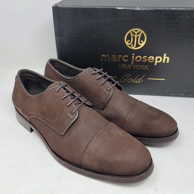 Marc Joseph Mens Dowing St Brown Oxford Dress Shoe Size 9.5 M
