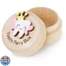 Tooth Fairy Box for Girls and Boys Carved Wooden Box with 3D Tooth Cute Lost Teeth Storage for Kids Dropped Tooth Keepsake Box Birthday Gift