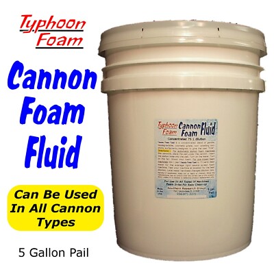 5 GAL. Cannon Party Foam Fluid solution for alll foam machines FREE Shipping