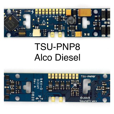 Soundtraxx Tsunami2 TSU-PNP8 Digital Sound Decoder : ALCO Diesel 8 Functions NEW