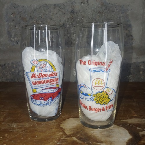 McDonald's Hamburgers Collector's Series Glass 1995 