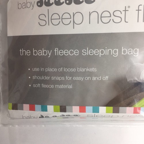 Baby Deedee Sleep Nest Green/Gray Small 0-6 Months NWT (515-516)