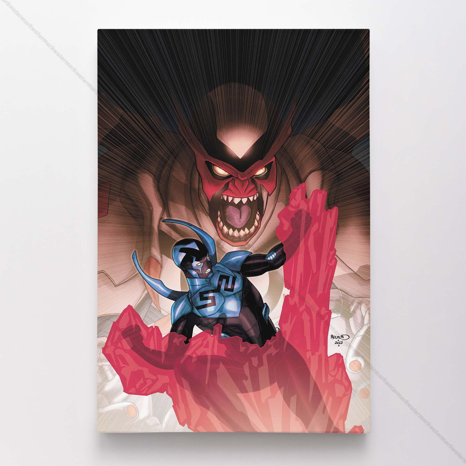 Blue Beetle Poster Canvas DC Comic Book Cover Art Print #20115