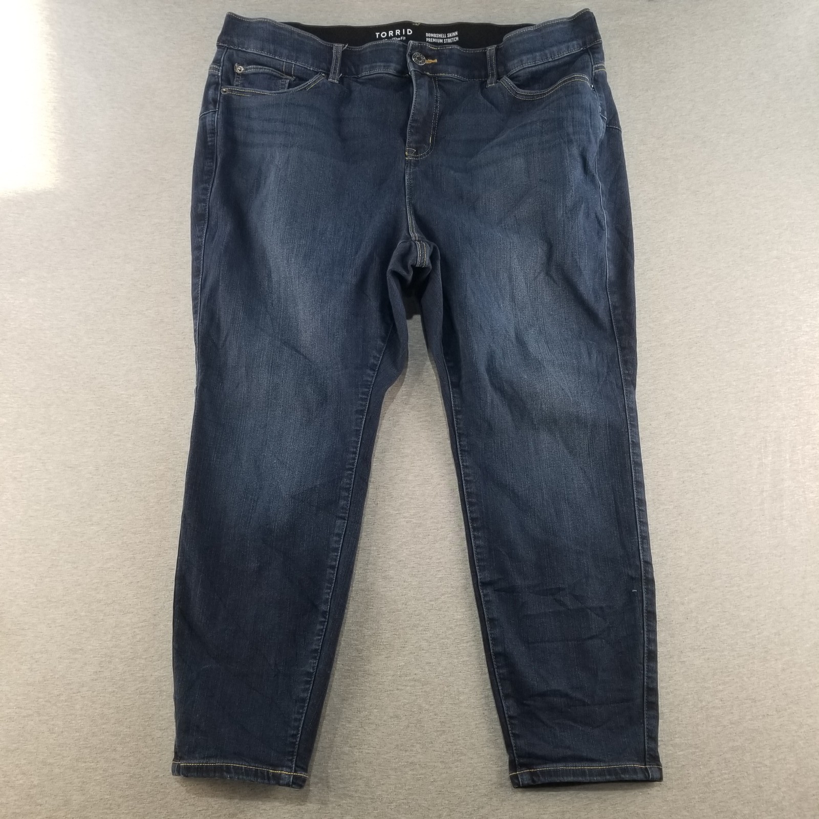 Torrid Jeans Women's Sz 22XS Bombshell Skinny Premium Stretch Dark Wash Normcore