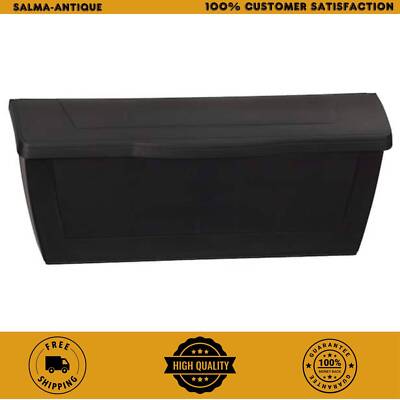 Black Wall Mount Mailbox T1 Classic Traditional Weatherproof Storage Outdoor