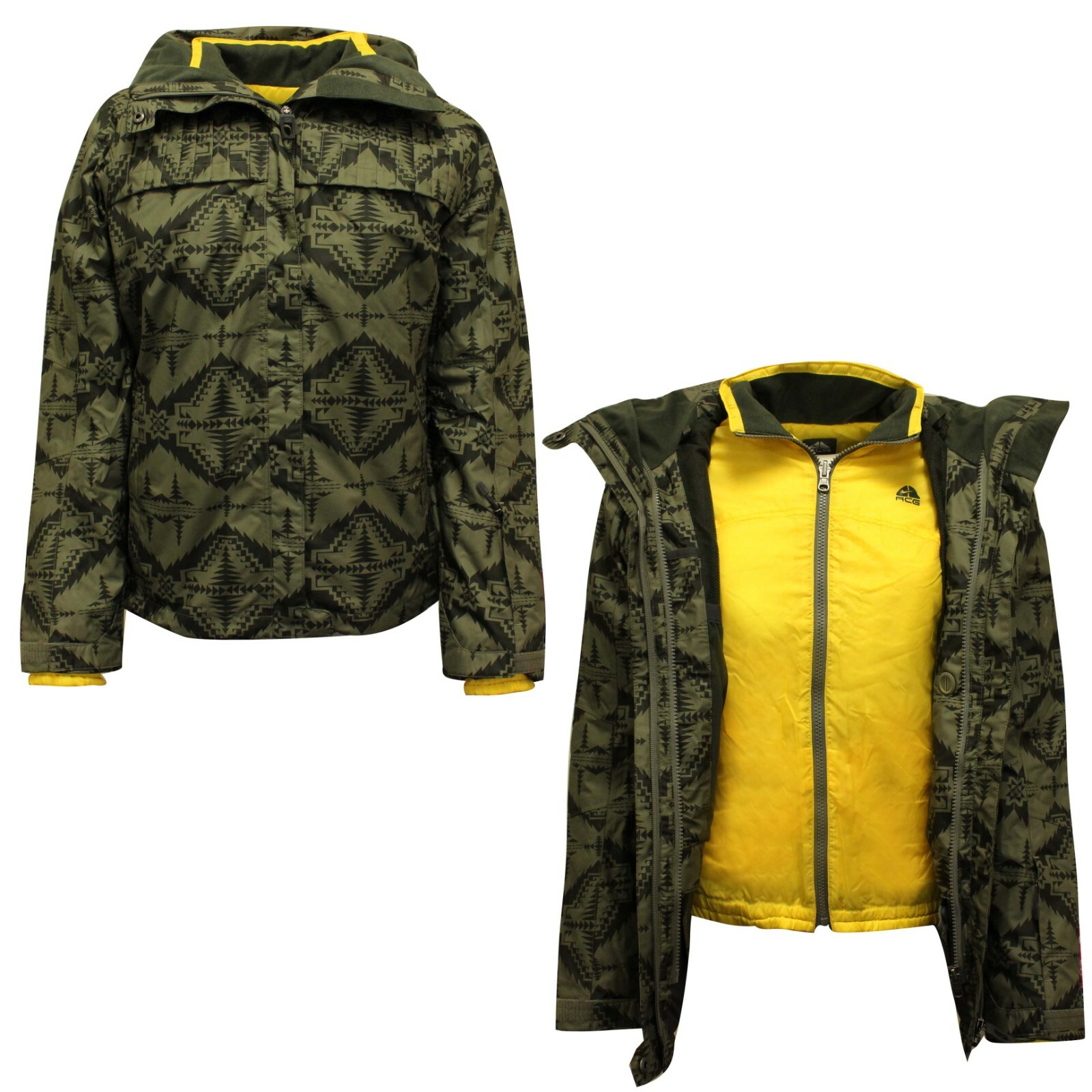nike khaki coat