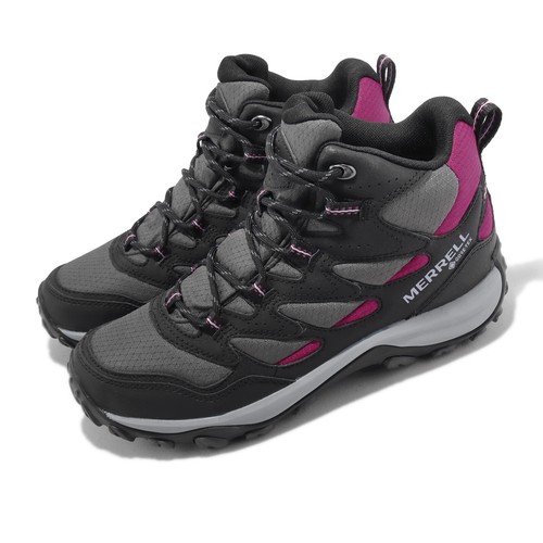 

Merrell West Rim Sport Mid GTX Gore-Tex Black Fuchsia Women Outdoors J037310, Черный, West Rim Sport Mid Gtx