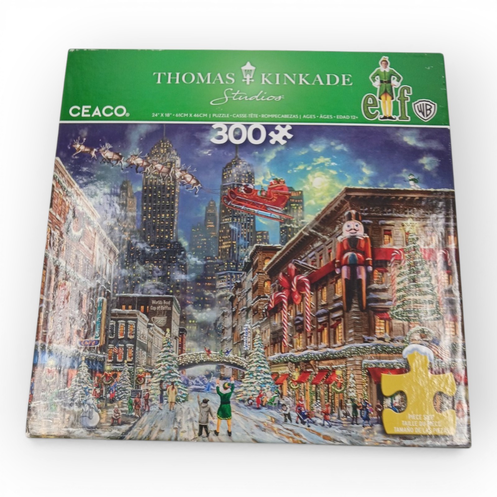 Ceaco Thomas Kinkade Holliday Elf Jigsaw Puzzle 300 Piece