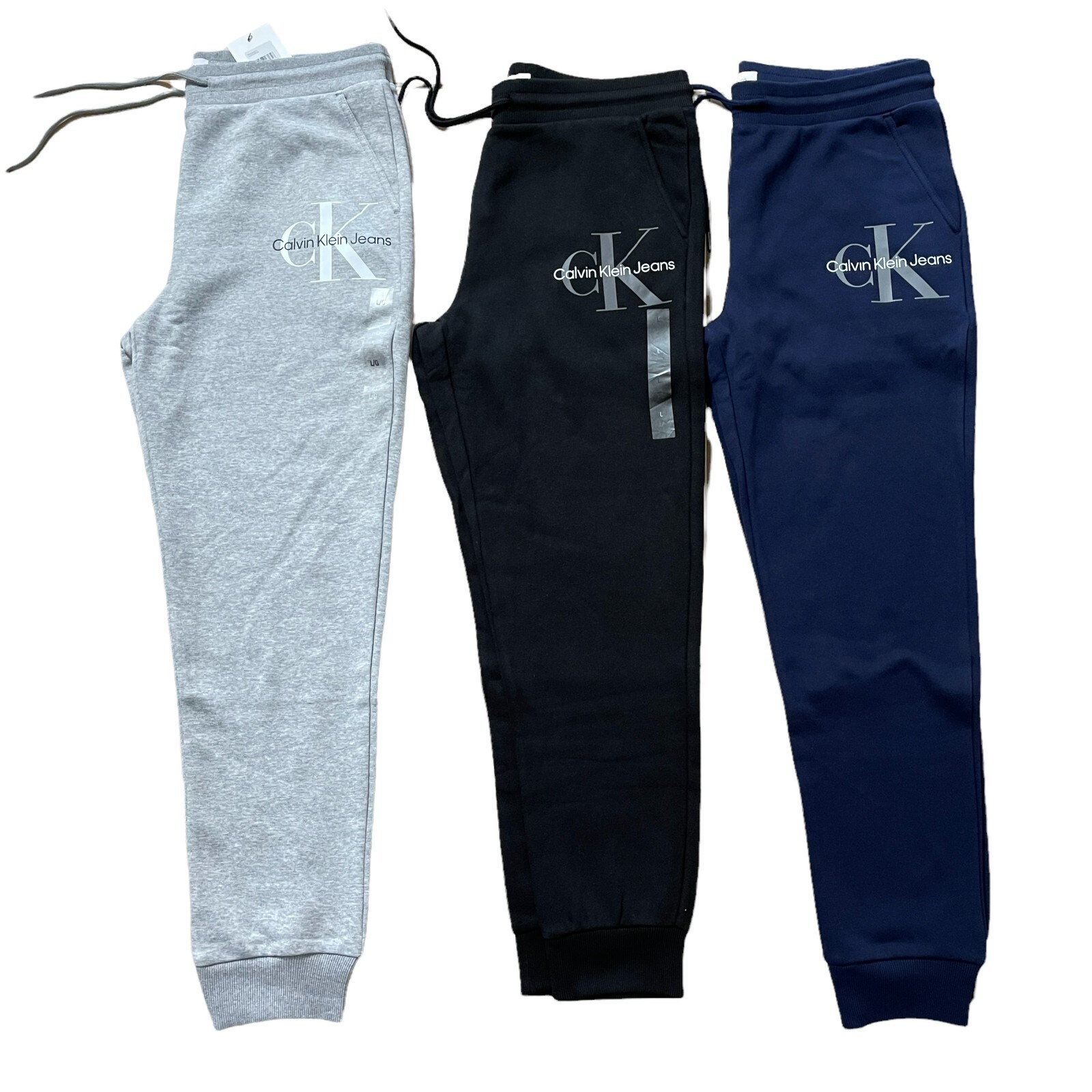 NWT Calvin Klein Jeans Men's Pull-on Drawstring Monogram Logo Jogger  Sweatpants | eBay