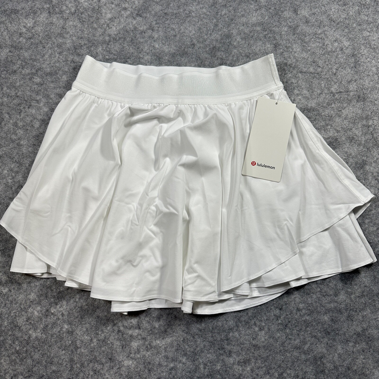 New Lululemon Size 8 Court Rival High-Rise Skirt White