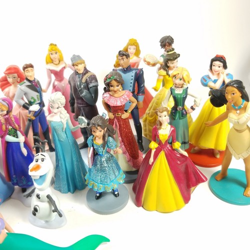 Disney PVC Toy Lot Cake Toppers Figurine Figures Cinderella Frozen Mermaid Belle
