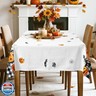 Arquiel Halloween Pumpkins Tablecloth Waterproof, Bats Gnomes Table Cloth Rectangle Stain Resistant, Washable Table Cover for Home Kitchen Dining Party Decoration (60×84 inch)