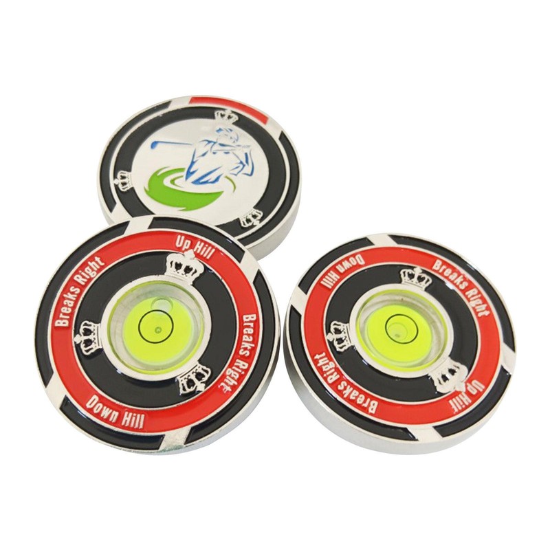 Golf Level Ball Marker Alignment Reader Tool 2 Sided Golf Ball Marker Tool