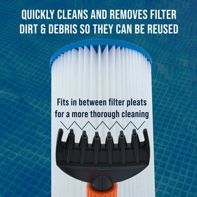 U.S. Pool Supply Pool & Spa Filter Cartridge Cleaner, Removes Filter Dirt Debris