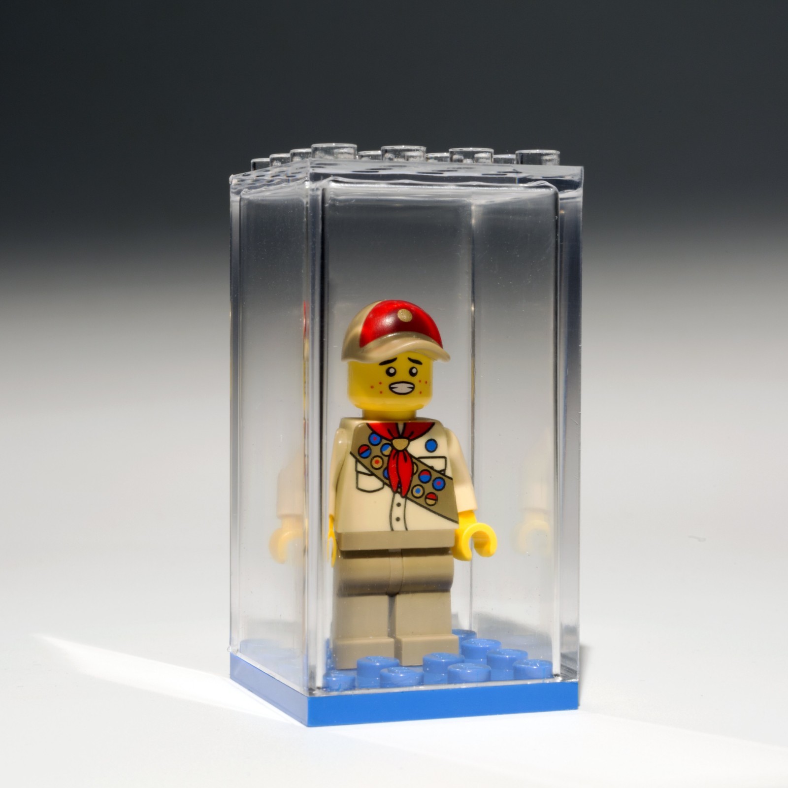 8 Stackable Display Case for Lego Legos Minifigures 4x4 Clear Dust Free