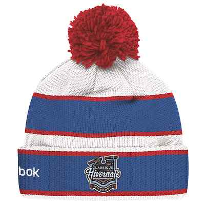 MONTREAL CANADIENS 2016 NHL WINTER CLASSIC REEBOK CUFFED POM KNIT HAT TOQUE