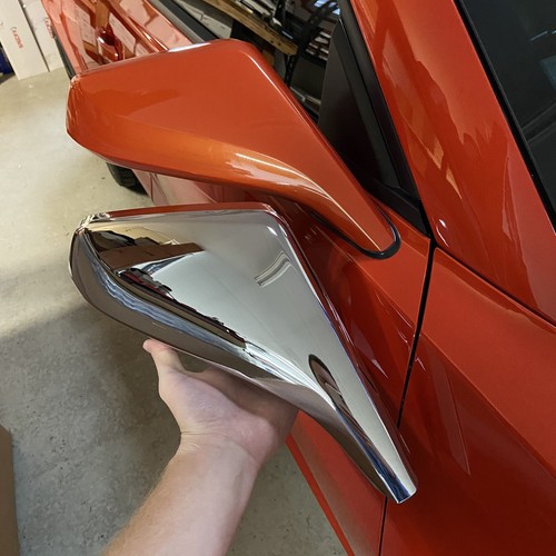 Chrome Full Mirror Covers Cap Caps (Left & Right) for 2010-2015 Chevrolet Camaro