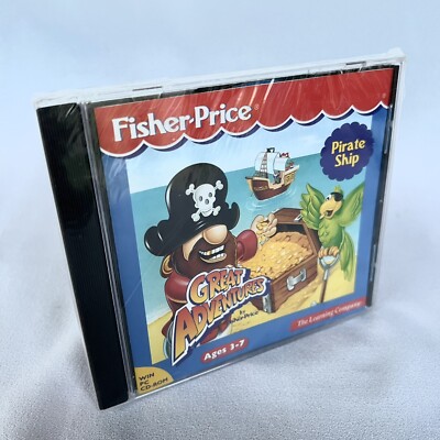 Fisher Price Great Adventures Pirate Ship Win 95 PC CDRom Age 3-7 2203133 NEW