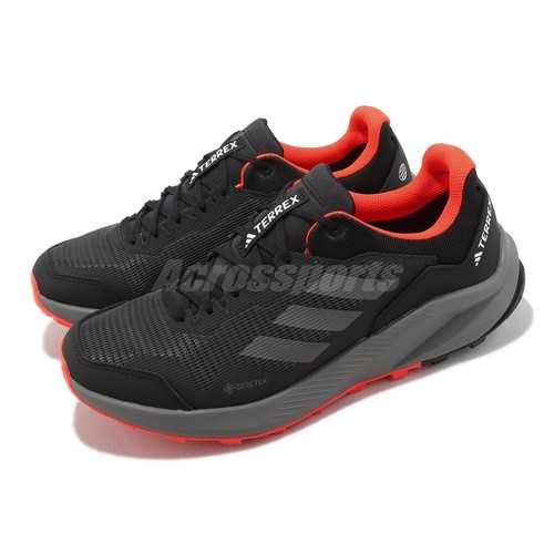 Adidas Terrex Trailrider GTX Gore-Tex Черный Серый Красный Мужчины Бег Спорт HQ1233