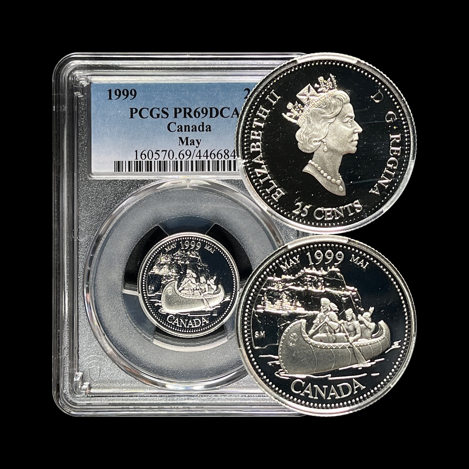 CANADA. 1999, 25 Cents, Silver - PCGS PR69 - Top Pop