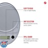 Escali Primo Digital Food Scale Multi-Functional Kitchen Scale and Baking Scale for Precise Weight Measuring and Portion Control, 8.5 x 6 x 1.5 inches, Chrome