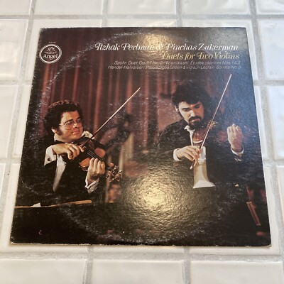 Perlman Zukerman Duels For Two Violins Angel Records 1977 SQ-2-37406 VG+/ VG