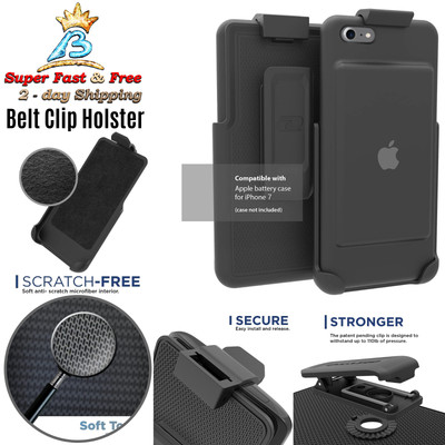 Iphone 7 Apple Battery Case Belt Clip Holster Black Encased Rotating New