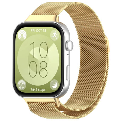 Magnetic Milanese Strap for  Watch Fit 3 Stainless Steel Breathable Wristband fo