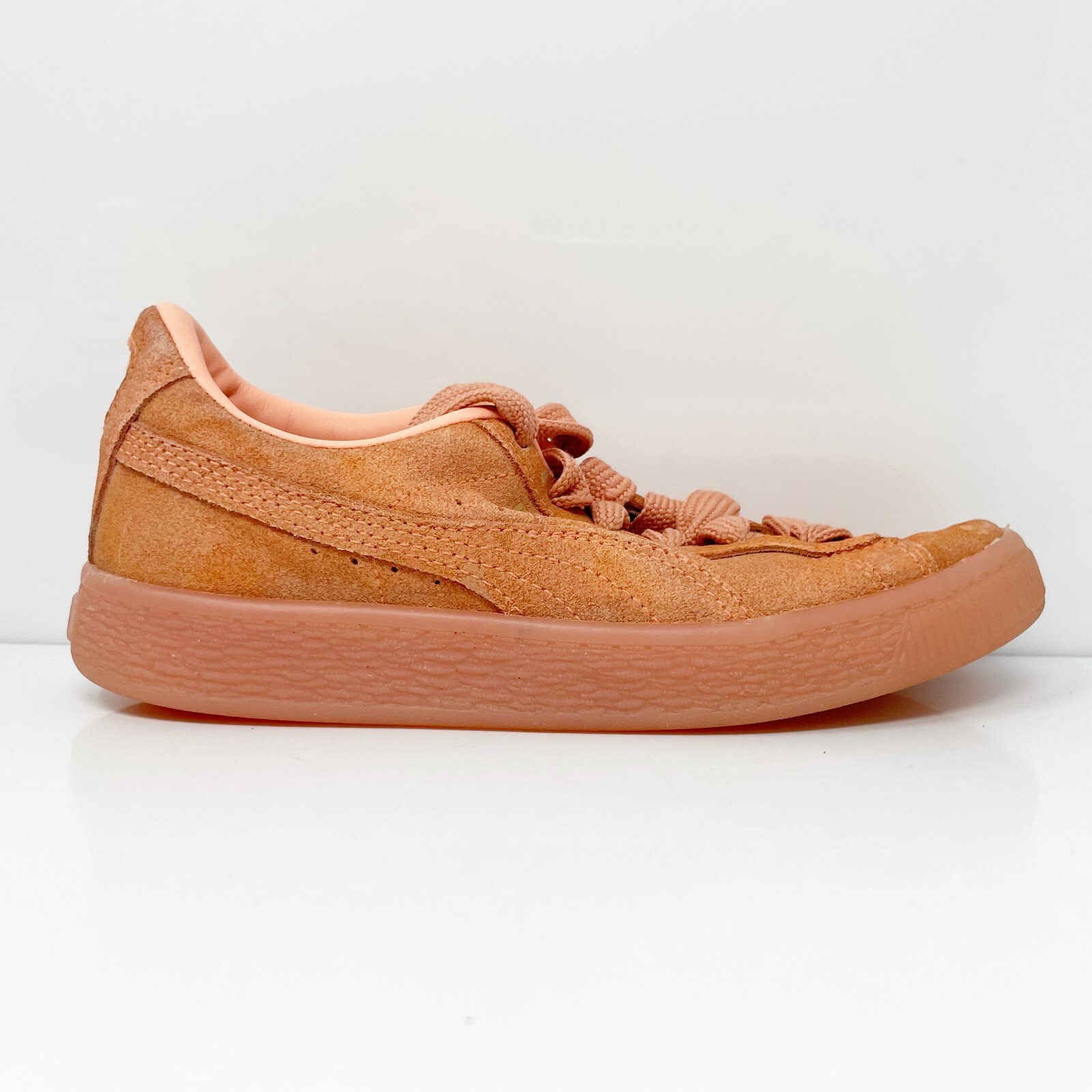 Кроссовки Puma Girls Suede Classic 381571-04 Оранжевая Повседневная Обувь Размер 1.5C