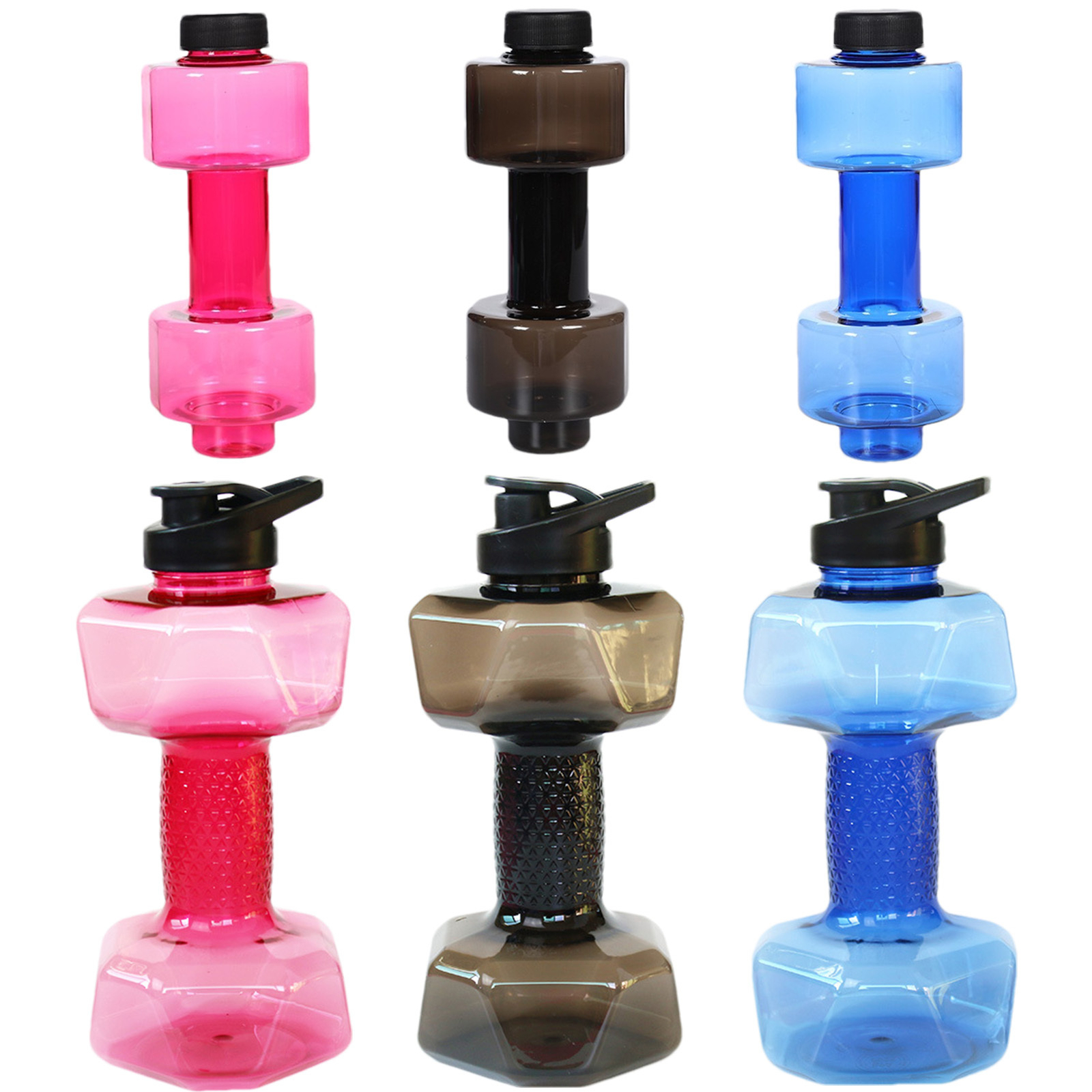 Dumbbell Bottle Water Bottle Sports Dumbell-Shaped Gym Workout Fitness Jug