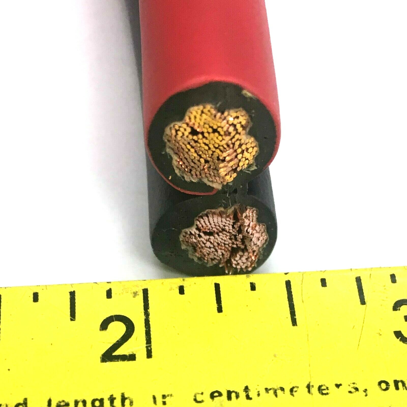 Battery Booster Jumper Cable Twin Wires Flexible Pure Copper 2 Gauge