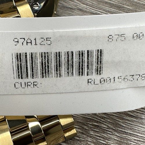 Pre-owned Bulova New✅curved✅  Curv Chronograph Gold Stainless Steel Men's Watch 97a125 $895