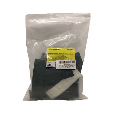 Startech HC102 Cable Tie Mounts - Self-Adhesive Nylon Accessory