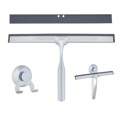 douchewisser met zuignap - douchetrekker rvs - badkamer wisser - raamtrekker