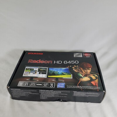 Diamond AMD Radeon HD 6450 (6450PE31G) 1GB GDDR3 HDMI PCI Video Card