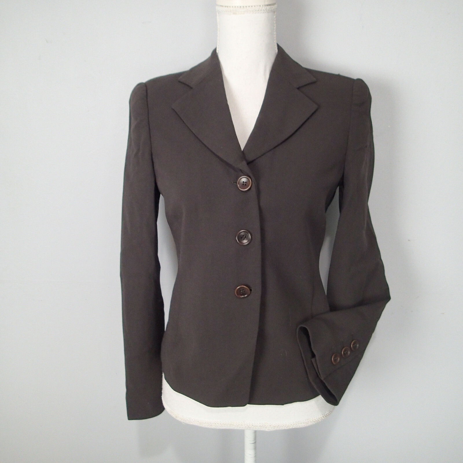 Armani Collezioni Womens Blazer Suit Jacket Dark Brown