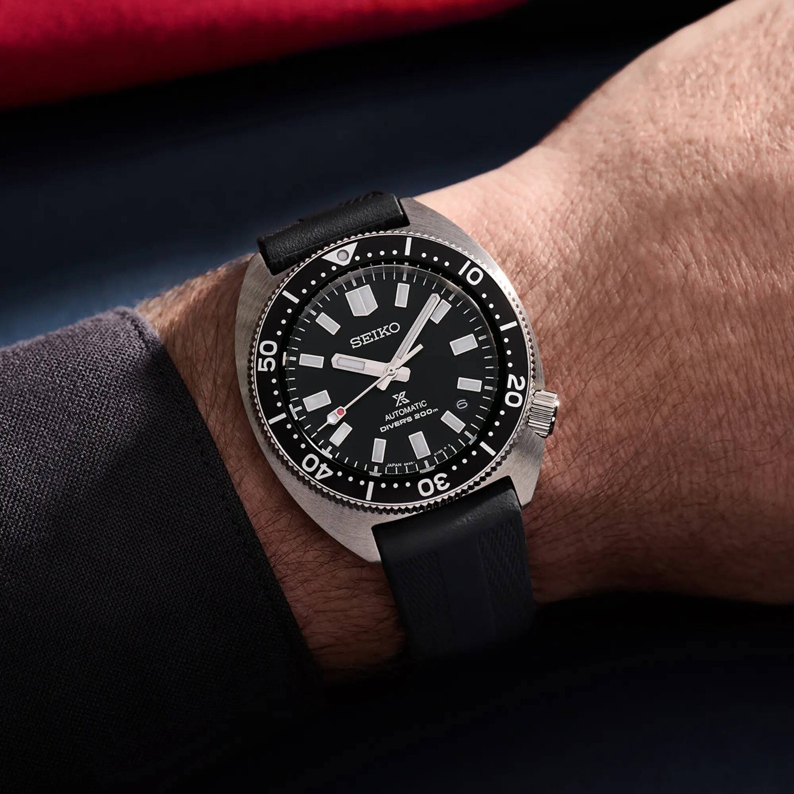 Pre-owned Seiko Prospex Sea Spb317j1 Automatic Black Analog Sapphire Men Diver Sport Watch