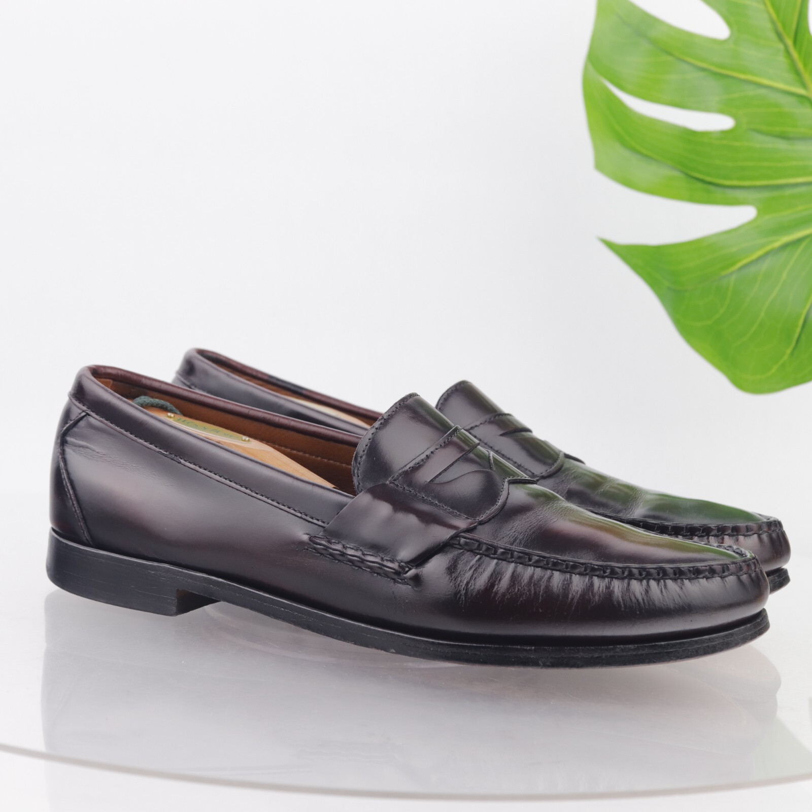 靴 Allen Edmonds Walden ALLEN EDMONDS AE WALDEN BROWN LEATHER SHOES US 9.5 D SLIP ON