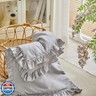 Ruffled Toddler Blanket Ruffle Comforter for Baby Toddler Girls, Soft Cozy Cute Quilted Blanket Breathable Microfiber Comfortable Down Alternative Small Size Quilt with Ruffle - 39