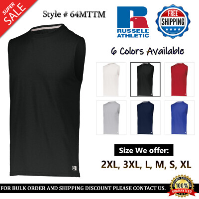 Russell Athletic Men's Essential Muscle Crew Neck Sleeveless