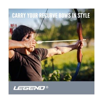 Legend Archery ProTour Backpack - Premium Recurve Bow Case - With Arrows Tele...