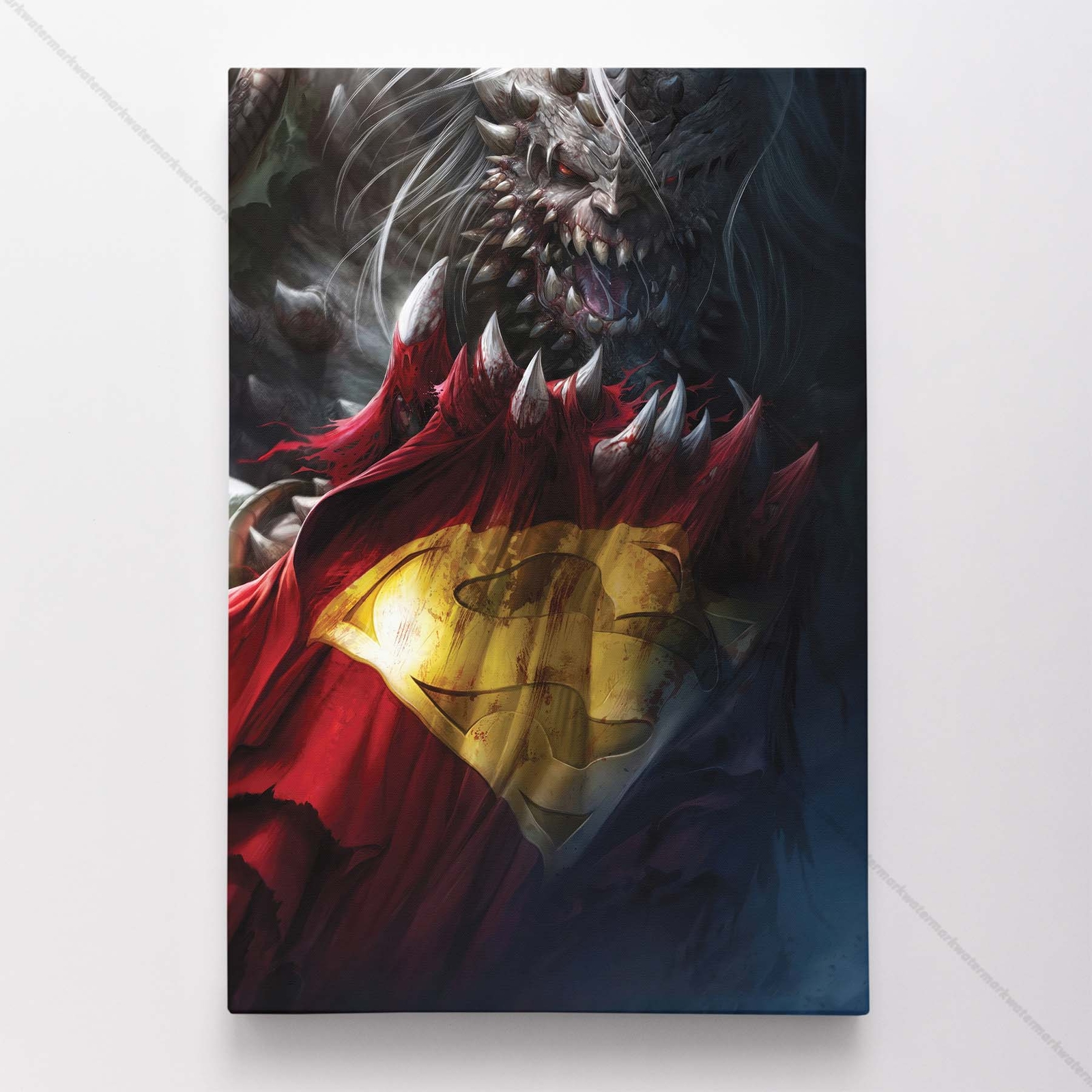 Superman Poster Canvas DC Comic Book Cover Justice League Art Print #4803