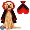 HSSPYY Cape for Dogs, Dog Halloween Costumes for Large Medium Small Dogs, Puppy Vampire Costumes, Cat Cloak Cosplay Party, Red and Black