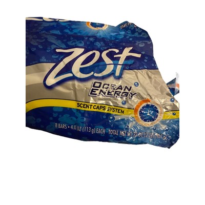Zest Energizing Effects 4oz Bar Soap Ocean Energy New 3 Sealed Bars Discontinued