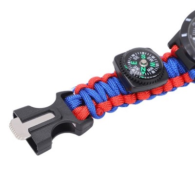 6 In 1 Survival Wrist Watch Outdoor Gear For Man And Women Emergency