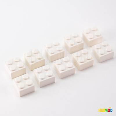 Lot of 10 Genuine LEGO White 2x2 3003 Building Bricks Blocks Parts & Pieces NEW