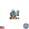EEIFO Battery Operated Fan Portable Battery Powered Camping Tent Fan with LED Lantern Light 20000mAh Rechargeable, Oscillating, 360° Rotating Hanging Hook, Cordless for Desk, Travel(Orange)