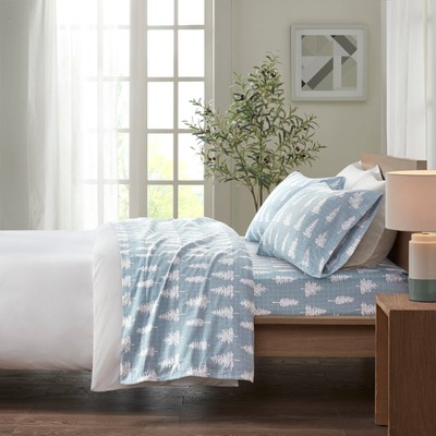 True North by Sleep Philosophy Cozy Cotton Flannel Printed Deep Pocket Sheet Set